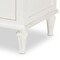 Baxton Studio Venezia French-Inspired Rustic Whitewash Wood 3-Drawer Nightstand 138-7698 - alternate 3